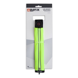 429015 LYNX Reflektierende LED Gürteltasche / Laufgürtel USB