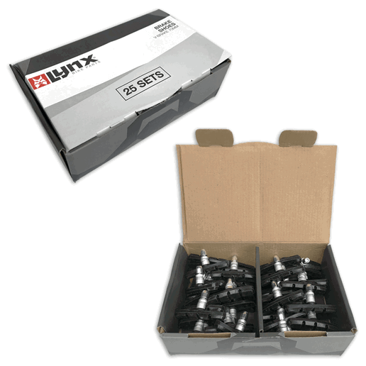 440815.BOX LYNX V-brake remschoenen 72 mm 25 sets  72 mm
