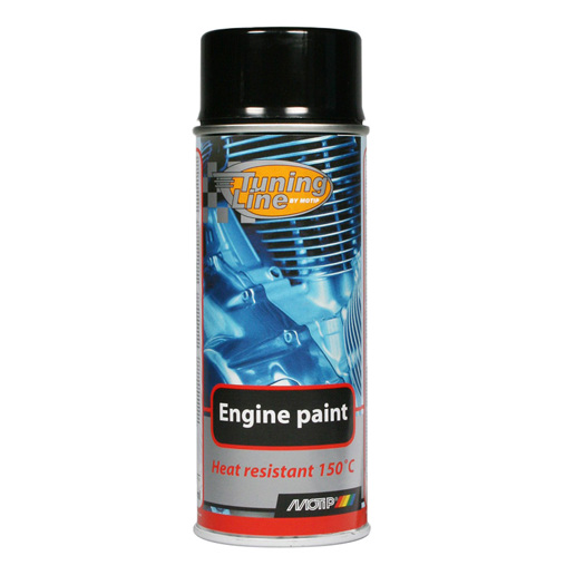 514092 MOTIP Motorblok lak zwart 400 ml