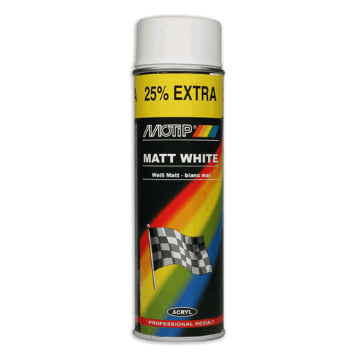 514002 MOTIP Peinture blanche mate 500 ml