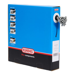 74.6427RVS-3M-BOX ELVEDES Rem binnenkabel RVS 3000 mm ø 1,5 mm (50x) 1 × 19 ø 1,5 x 3000 / ø 7 × 6 mm