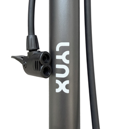 440250.GRA LYNX Pompe à vélo Typhoon 23 x 10 x 63 cm