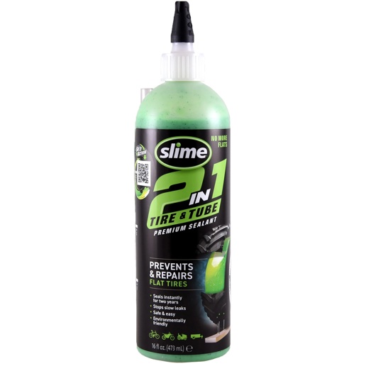 40D.10193 SLIME Slime anti-crevaison 2-en-1 pneus & chambres à air 473 ml 6.5 x 6.5 x 23.5 cm
