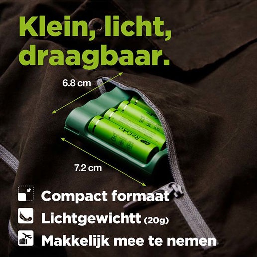 430918 GP USB batterijlader + 4 x AA-batterijen 2100mAh NiMH