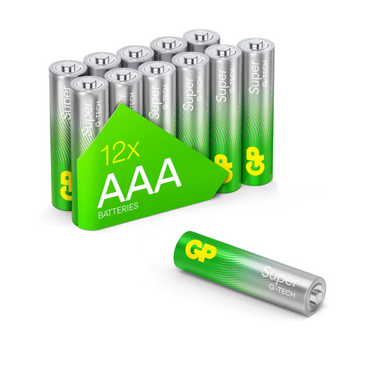 430905 GP Super Alkaline AAA-batterijen 12PK