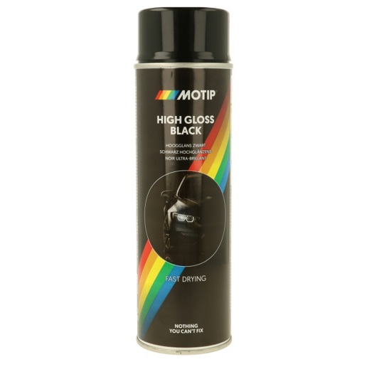 514005 MOTIP Lak zwart hoogglans 500 ml