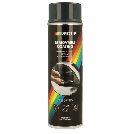 514301 MOTIP Removable coating black matt 500 ml