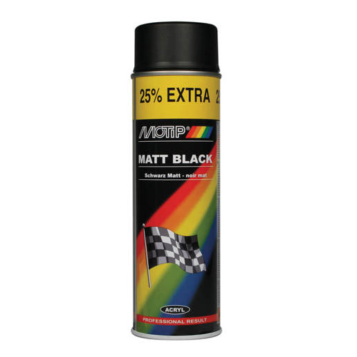 514006 MOTIP Lak zwart mat 500 ml