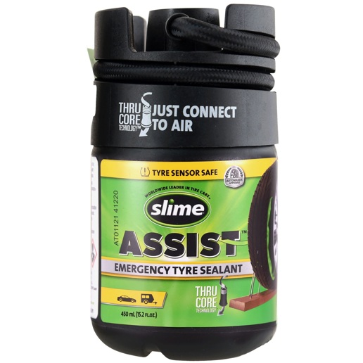 40P.050188 SLIME Slime Assist Anti-crevaison d'urgence pour pneus 450 ml / Recharge kit Smart Repair Plus 9 x 9 x 16.5 cm