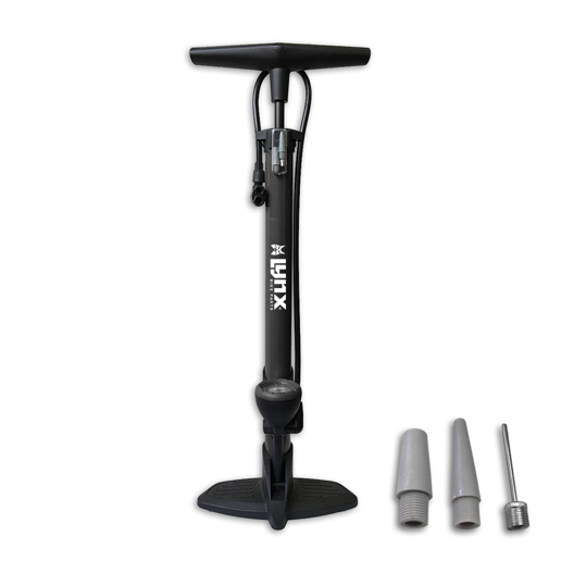 440250.GRA LYNX Pompe à vélo Typhoon 23 x 10 x 63 cm