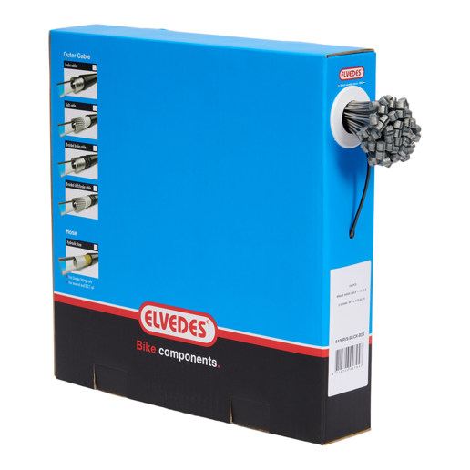 74.6426RVS-SLICK-BOX ELVEDES Brake inner cable Slick stainless steel 2000 mm ø 1.5 mm (100x) 1 × 19 ø 1,5 x 2000 / ø 7 × 6 mm