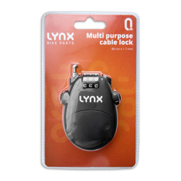 410180 LYNX Multifunctioneel kabelslot / Helmslot  80 cm x 1.7 mm