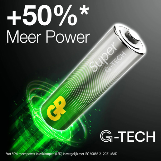 430905 GP Super Alkaline AAA-batterijen 12PK