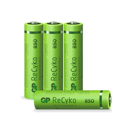 430907 GP Oplaadbare AAA-batterijen 850mAh NiMH 4PK