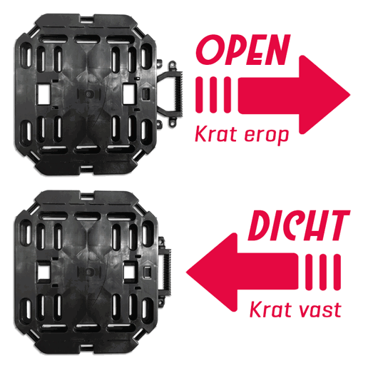 610770.KOR PLATES 4 BIKES Basic Set: Caisse pliante + Multi-plaque 47 x 34.5 x 25.5 cm